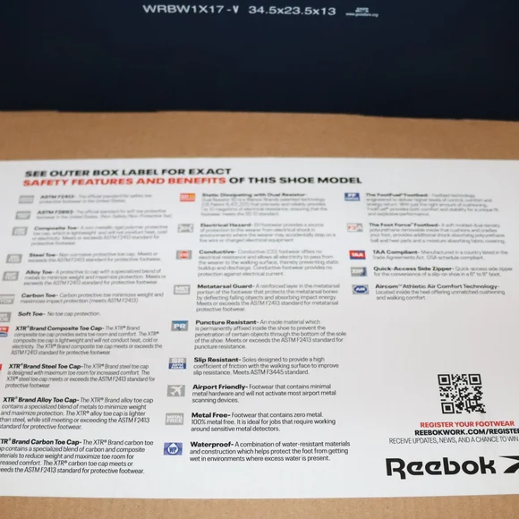 Reebok Sublite Cushion Athletic Work Shoes Size 11 Mens - Black And Gray - Picture 9 of 12